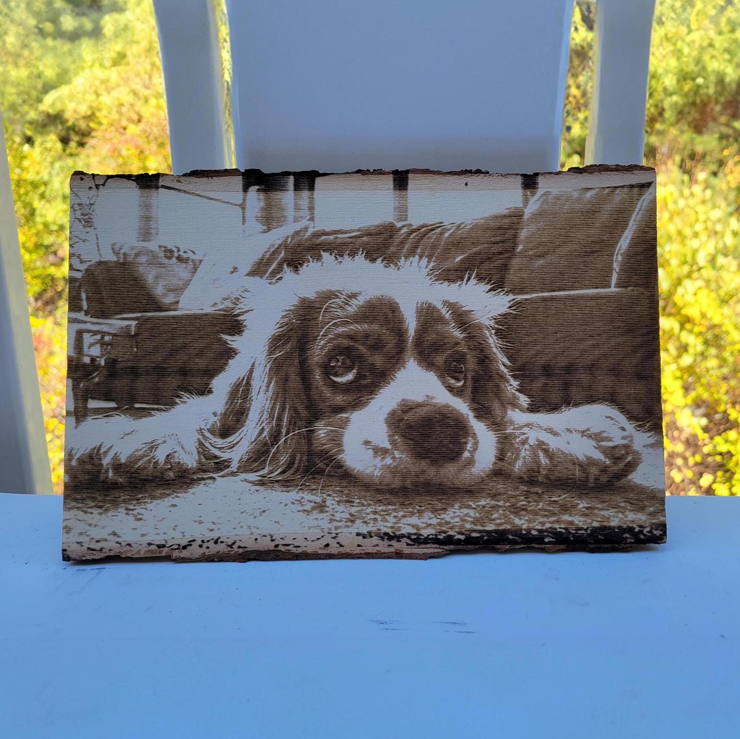 Custom wood burning engraving dog wood burning art engraved photo wood photo custom engraved Wood anniversary gift dog engraving