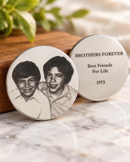 Personalized Photo Coin – Custom Laser Engraved Keepsake