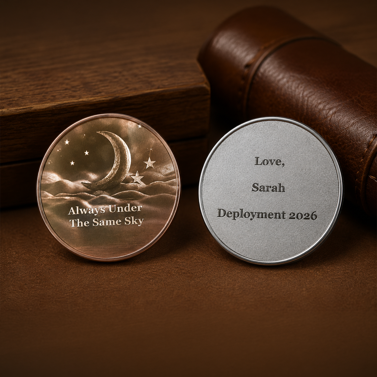 Always Under the Same Sky – Personalized Deployment Pocket Coin