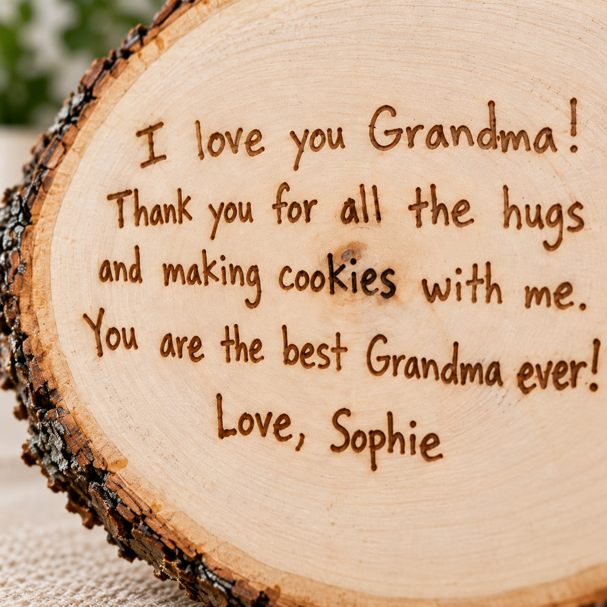Personalized Handwriting Keepsake Plaque – Engraved From Your Actual Handwriting