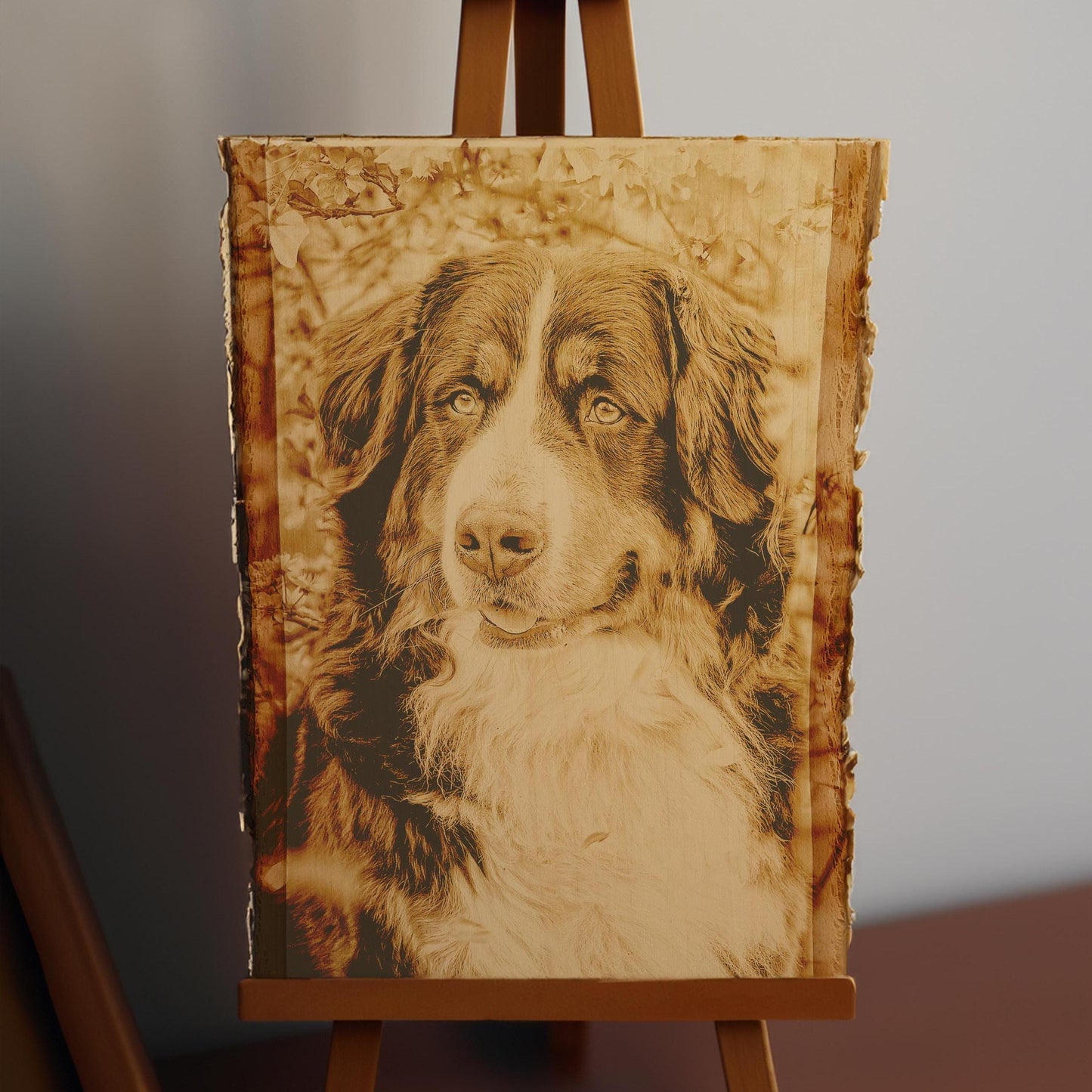 Custom wood burning engraving dog wood burning art  engraved photo wood photo custom engraved Wood anniversary gift dog engraving