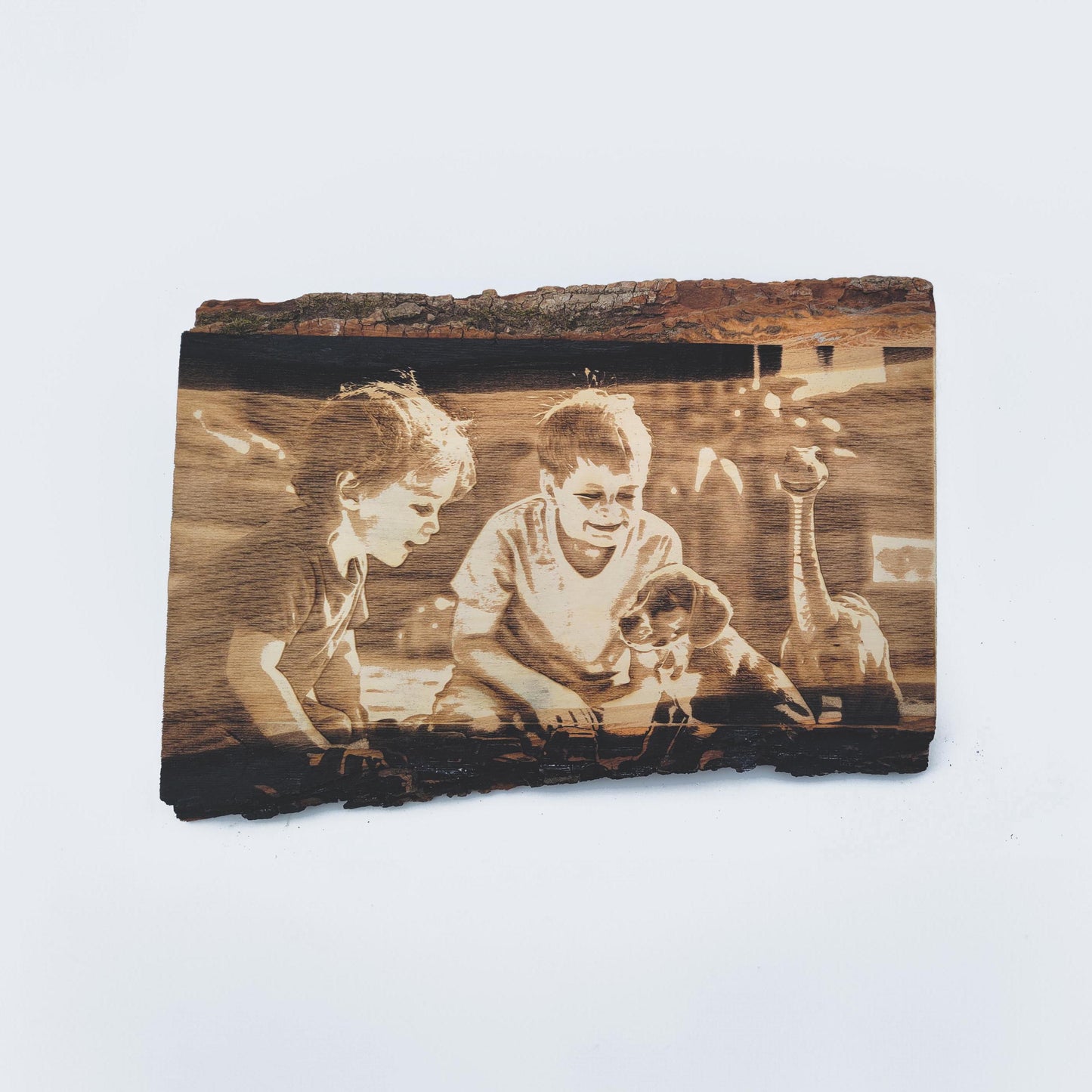 Wood photo plaque engraved dogs pet photo on wood slice engraved photo on wood engraved photo wood photo custom Engraved Wood anniversary